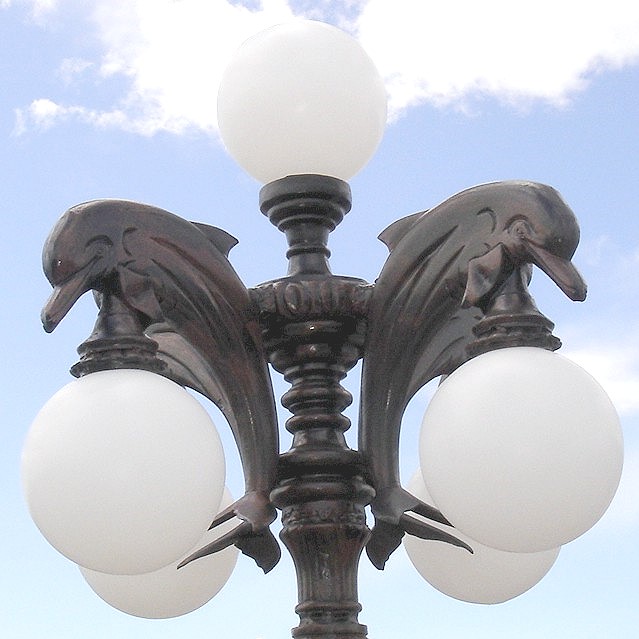 Dolphin Lamp Pole